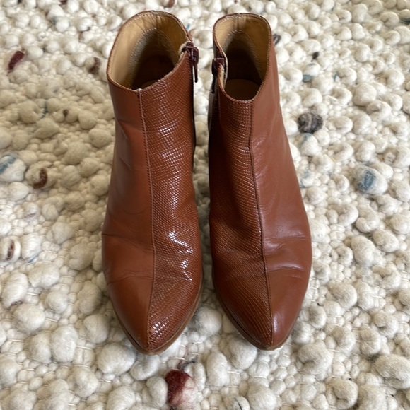 Maison Martin Margiela MM6 brown snakeskin ankle boots, Sz 36 EU/6 US - Picture 2 of 8